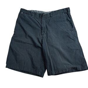 Element Mens Skateboard Chino Shorts Size 36 Black Blue Stripe